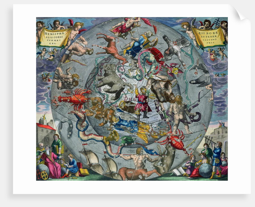 Map of the Constellations of the Northern Hemisphere by Andreas Cellarius