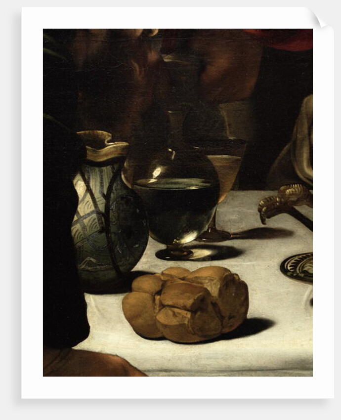 The Supper at Emmaus, 1601 by Michelangelo Merisi da Caravaggio