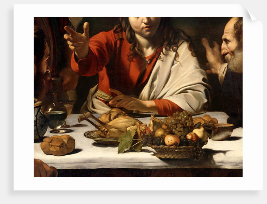 The Supper at Emmaus, 1601 by Michelangelo Merisi da Caravaggio