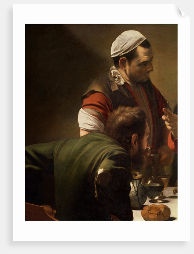 The Supper at Emmaus, 1601 by Michelangelo Merisi da Caravaggio