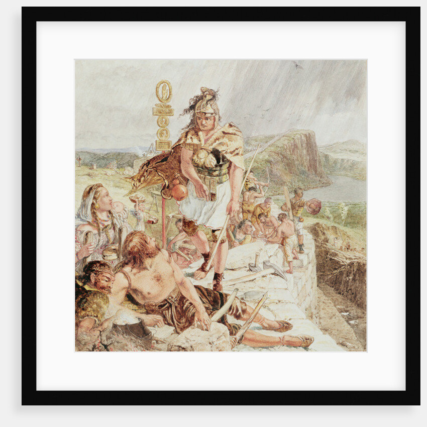 Study for 'Building the Roman Wall', c.1857 by William Bell Scott