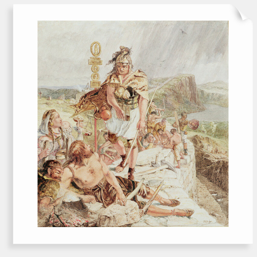 Study for 'Building the Roman Wall', c.1857 by William Bell Scott