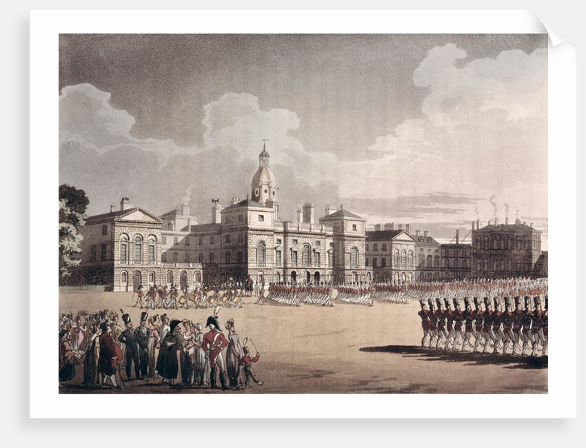 Mounting Guard at St. James's Park by T. & Pugin A.C. Rowlandson