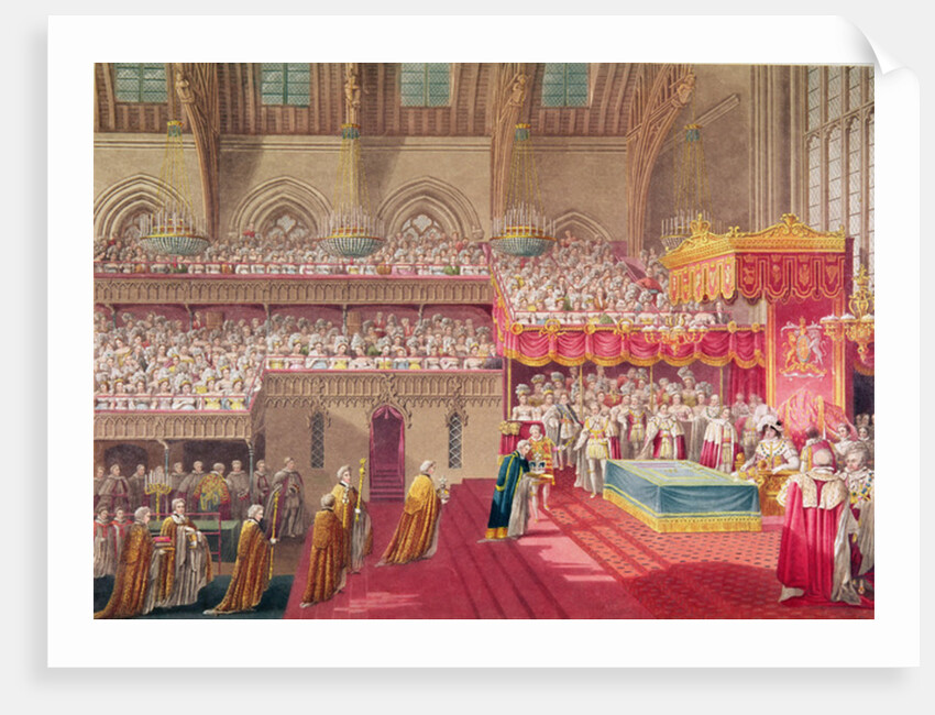 Procession of the Dean and Prebendaries of Westminster bearing the Regalia by Charles (after) Wild