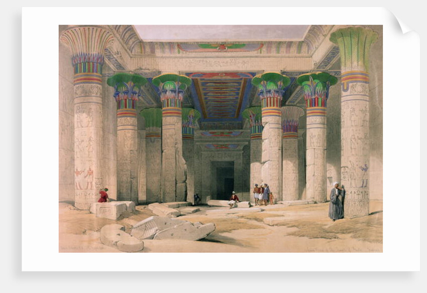 Grand Portico of the Temple of Philae, Nubia by David Roberts