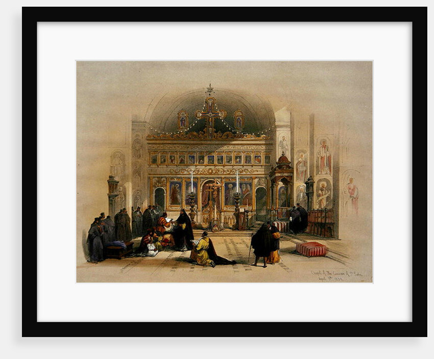 Chapel of the Convent of St. Saba, 5th April 1839 by David Roberts