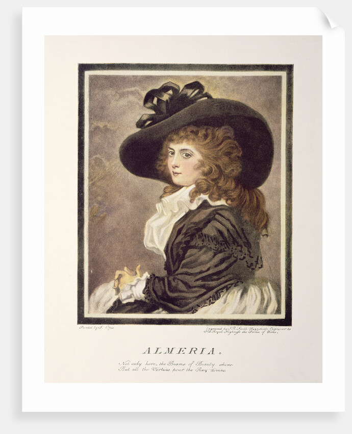 Almeria, engraved and pub. by John Raphael Smith, 1787 by John Opie