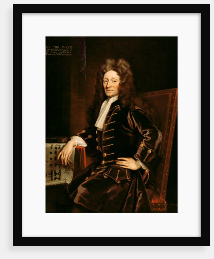 Portrait of Sir Christopher Wren 1711 by Godfrey Kneller
