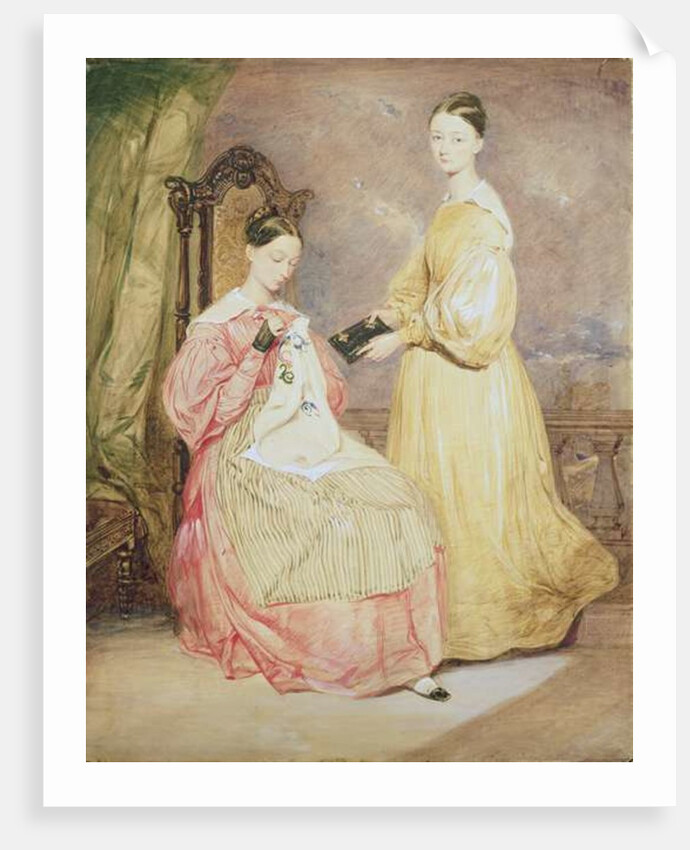 Portrait of Florence Nightingale and her sister, Frances Partenope Lady Verney, 19th by William White