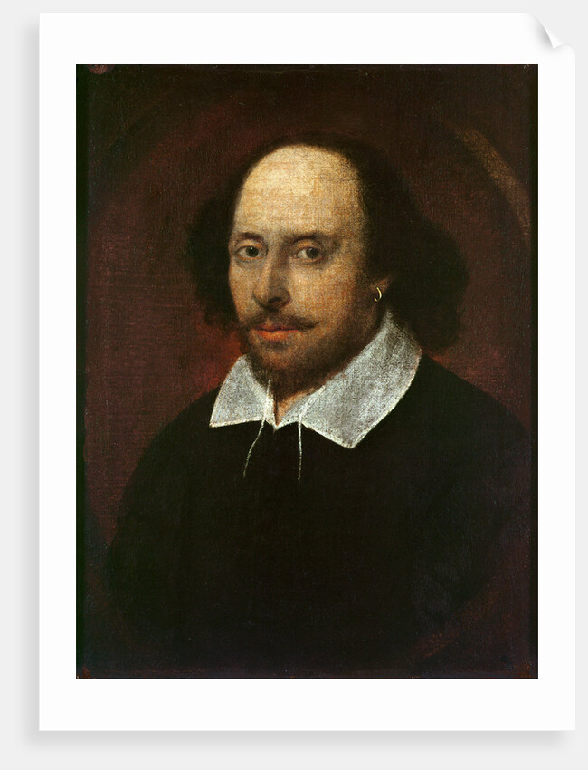 William Shakespeare, c.1610 by John Taylor