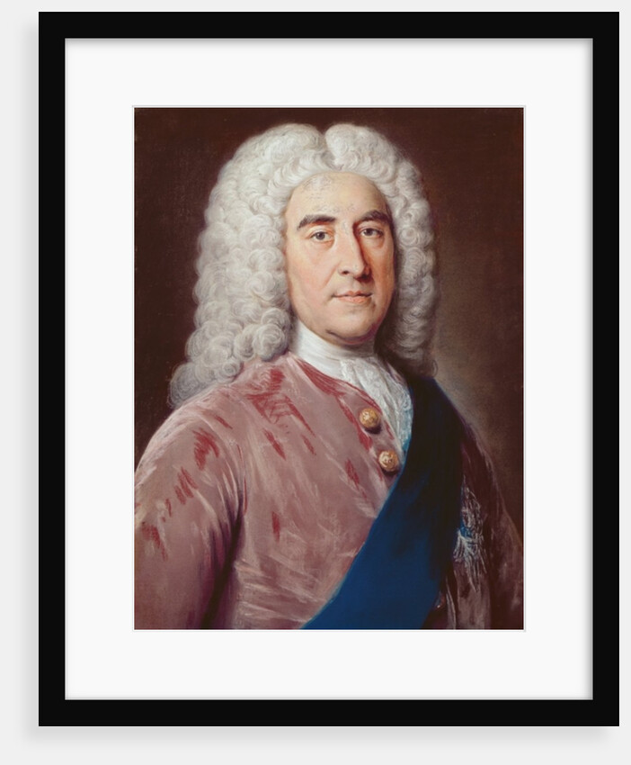 Portrait of Thomas Pelham Holles Duke of Newcastle under Lyme by William of Bath Hoare