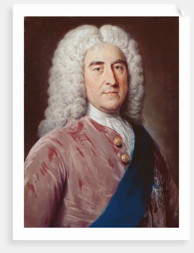 Portrait of Thomas Pelham Holles Duke of Newcastle under Lyme by William of Bath Hoare