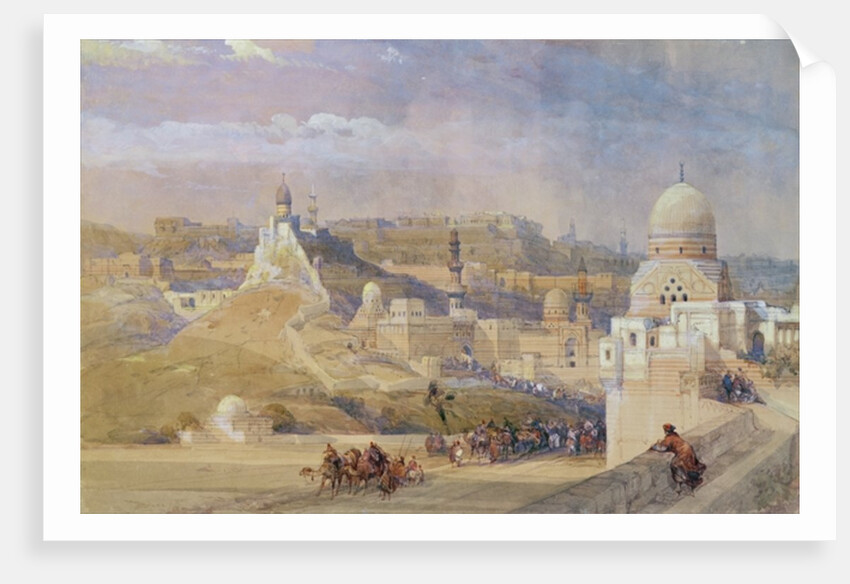 The Citadel of Cairo, Residence of Mehmet Ali, 1842-49 by David Roberts