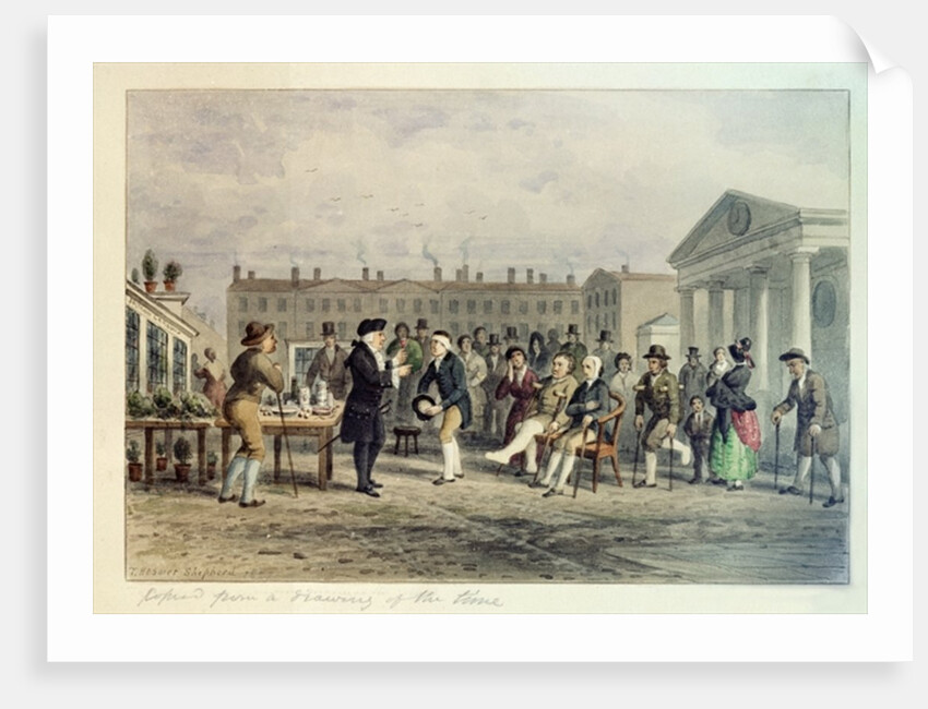 The Quack Doctor, 1857 by Thomas Hosmer Shepherd