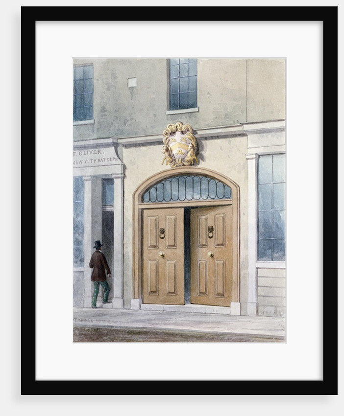 The Entrance to Coachmakers Hall, 1854 by Thomas Hosmer Shepherd