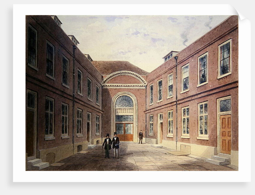 The Inner Court of Girdlers Hall Basinghall Street, 1853 by Thomas Hosmer Shepherd