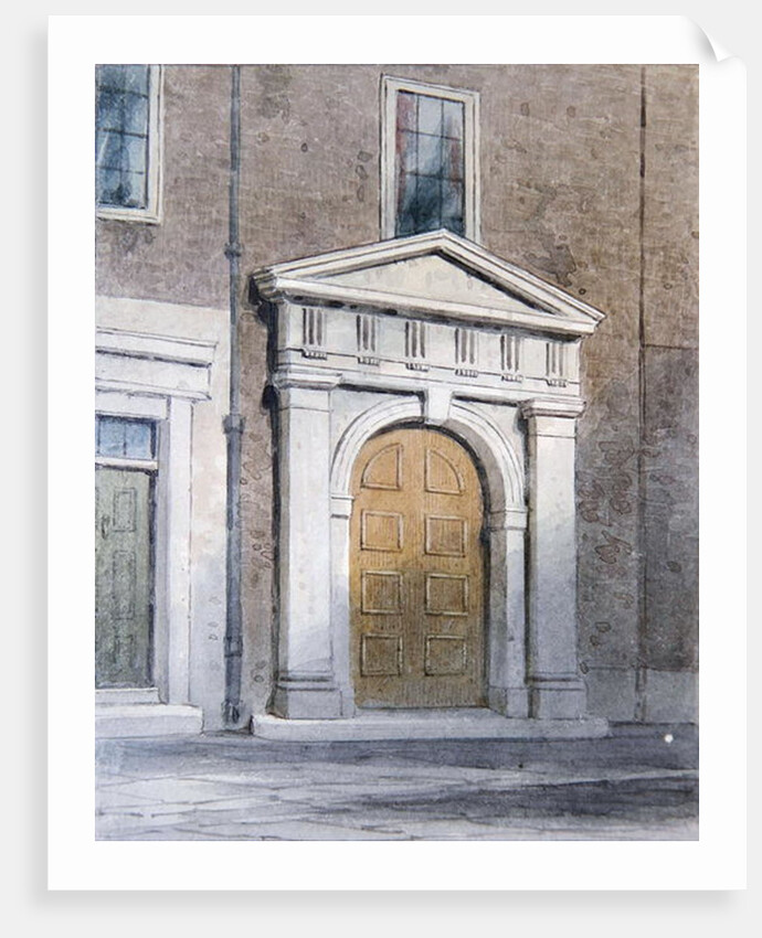 The Entrance to Masons' Hall, 1854 by Thomas Hosmer Shepherd