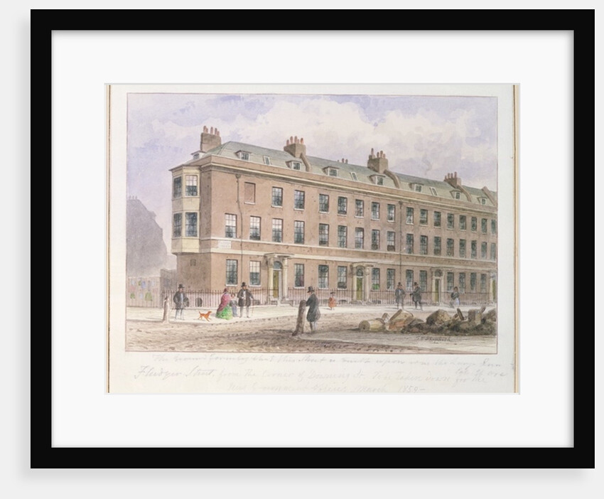 View of Fludyer Street looking towards Parliament Street, 1859 by Thomas Hosmer Shepherd