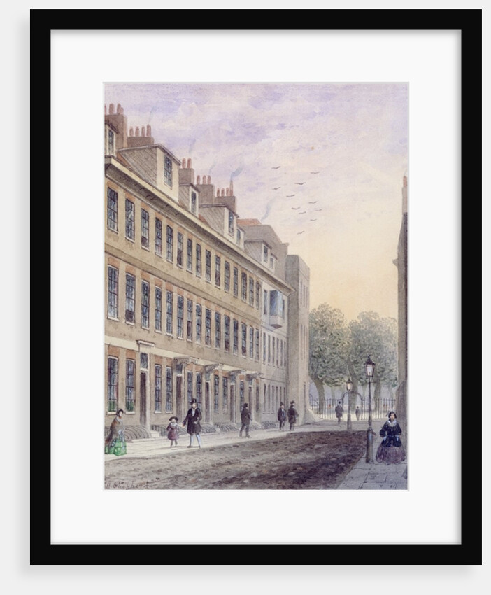 View of Fludyer Street, looking towards St. James's Park, 1859 by Thomas Hosmer Shepherd