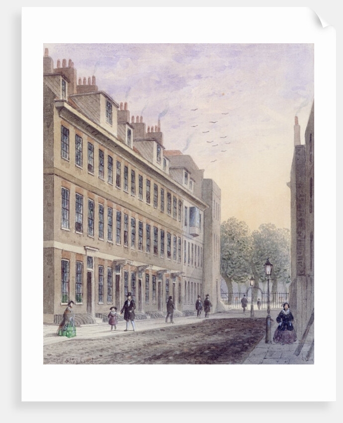 View of Fludyer Street, looking towards St. James's Park, 1859 by Thomas Hosmer Shepherd