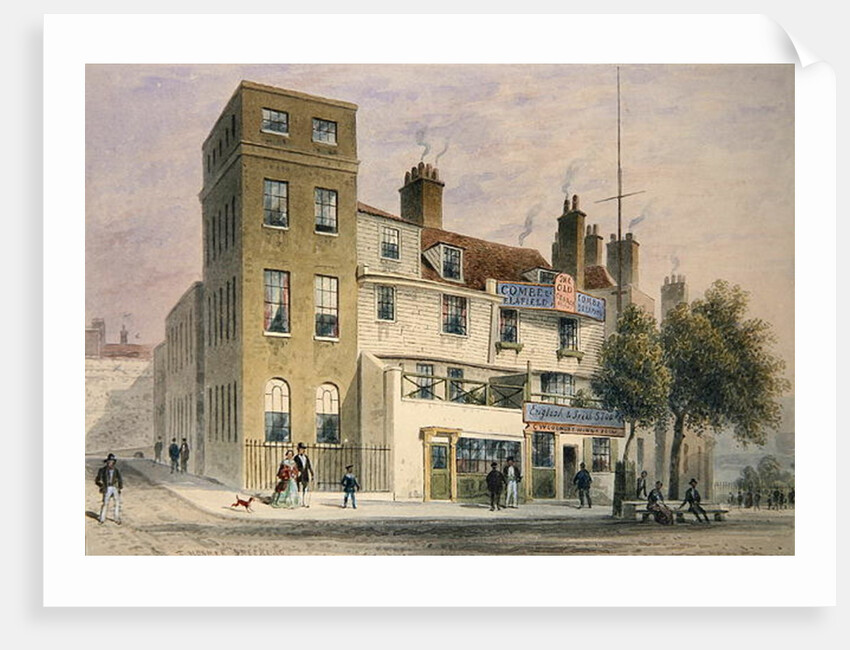 The Old George on Tower Hill by Thomas Hosmer Shepherd