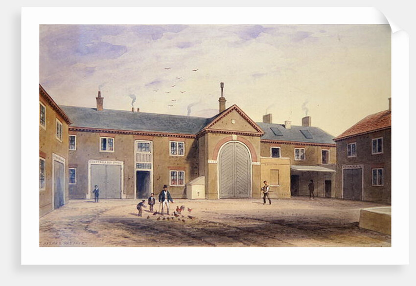 The City Green Yard, 1855 by Thomas Hosmer Shepherd