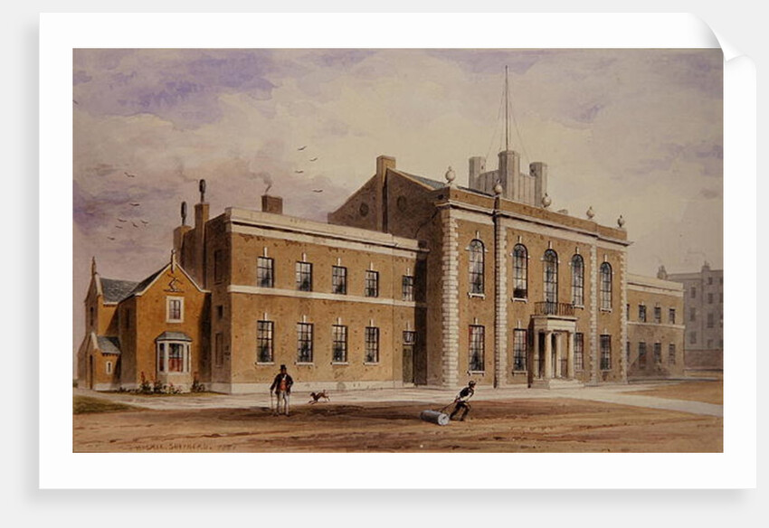 Royal Artillery House, Finsbury Square, 1851 by Thomas Hosmer Shepherd