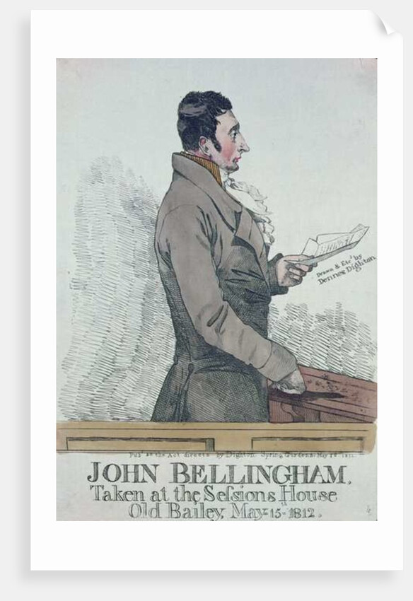 Portrait of John Bellingham 1812 by Denis Dighton