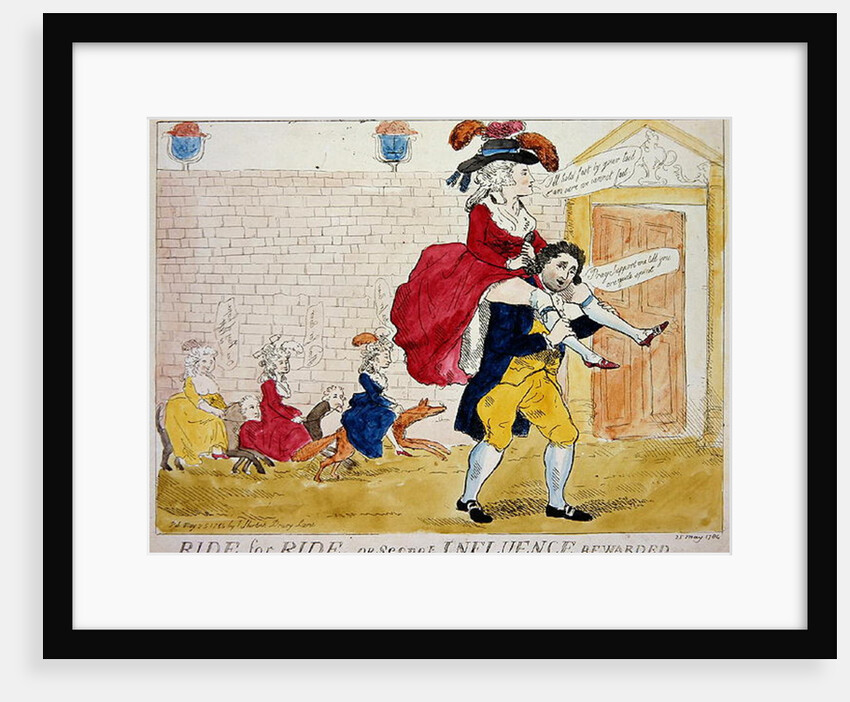 Ride for Ride or Secret Influence Rewarded, 1784 by English School