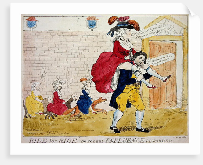 Ride for Ride or Secret Influence Rewarded, 1784 by English School
