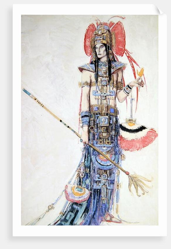 Costume Design for 'Montezuma' by Charles Ricketts