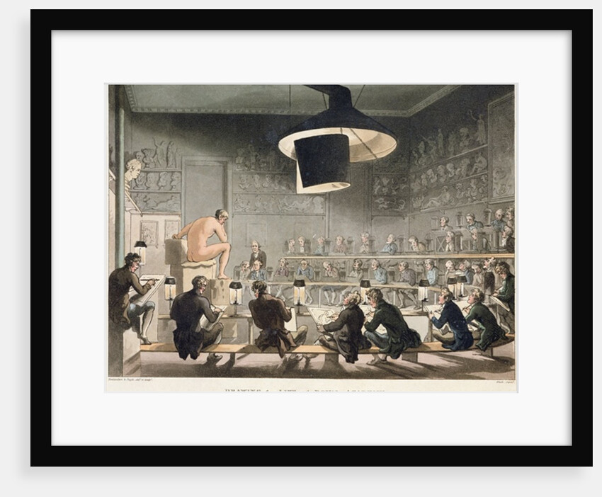 Drawing from Life at the Royal Academy by T. & Pugin A.C. Rowlandson