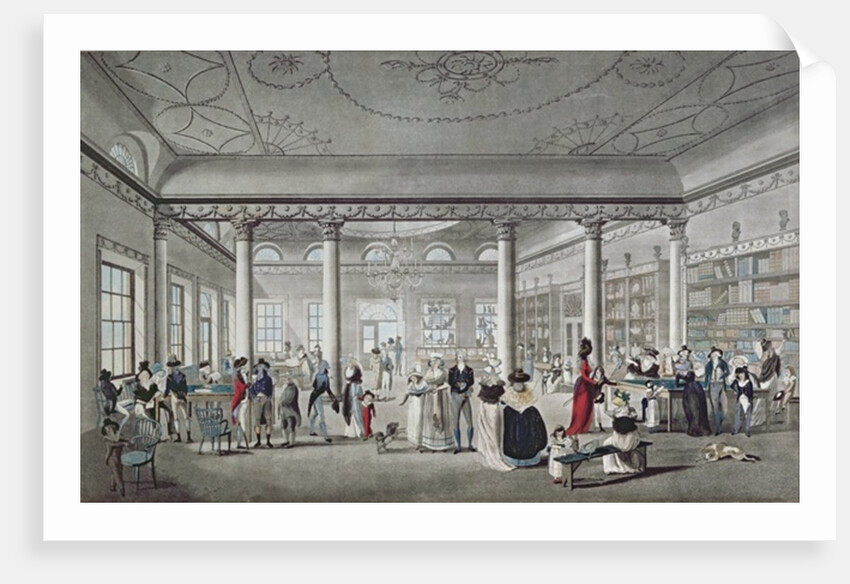 Hall's Library at Margate, 1789 by Thomas Malton