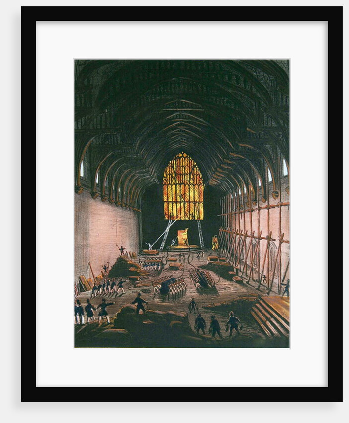 The Interior of Westminster Hall, 1834 by English School