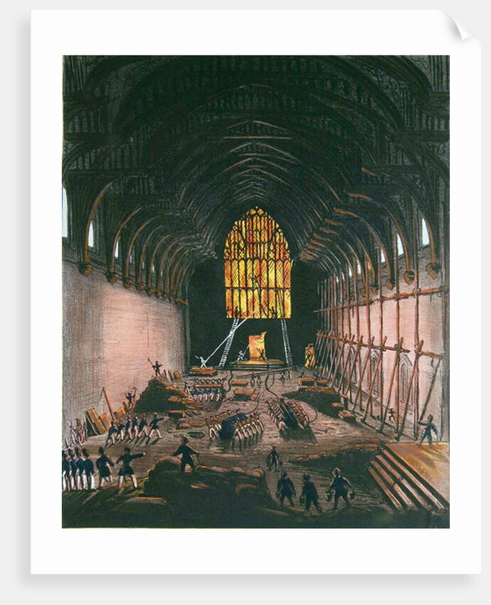 The Interior of Westminster Hall, 1834 by English School