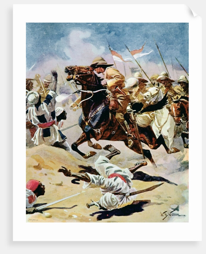 Charge of the 21st Lancers at Omdurman, 2nd September 1898 by William Barnes Wollen