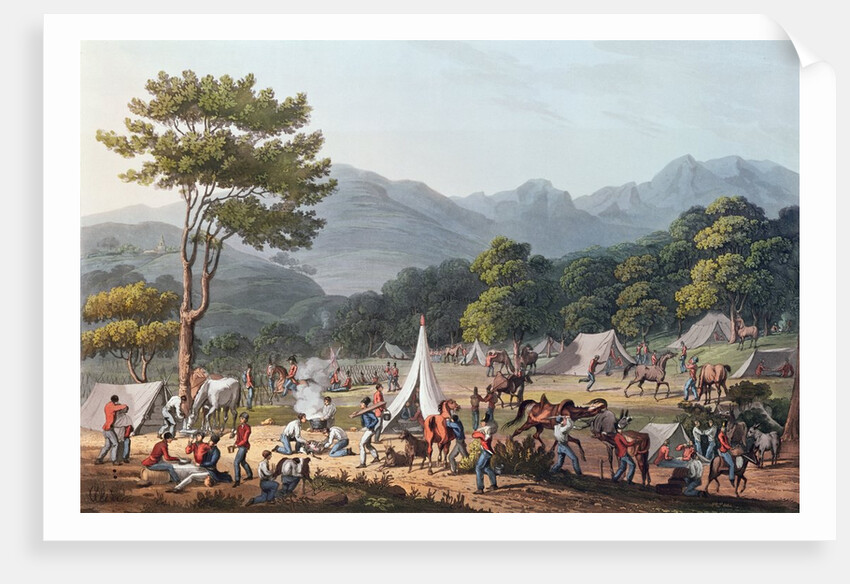 Troops Bivouacked near Villa Velha by Thomas Staunton St. Clair