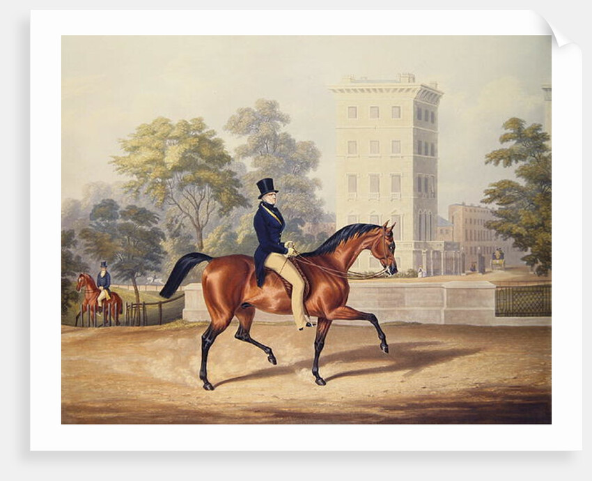 The Marquis of Anglesea on Horseback in Hyde Park, in his 80th year by George Henry Laporte