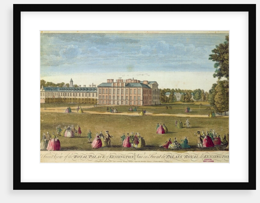 A Front View of the Royal Palace of Kensington by English School