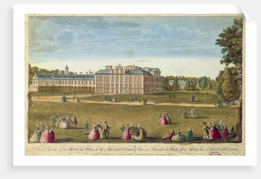 A Front View of the Royal Palace of Kensington by English School