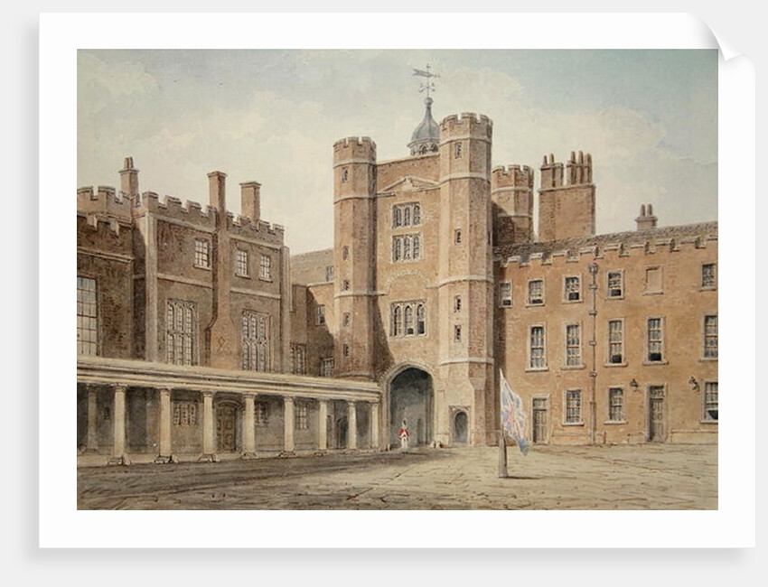 Principal Court of St.James's Palace by John Buckler