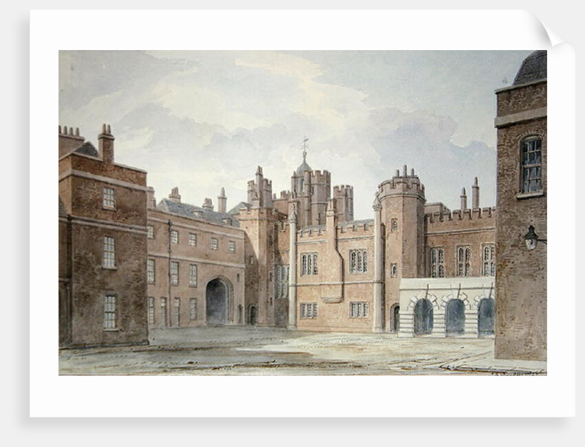View in the Kitchen Court of St. James's Palace by John Buckler