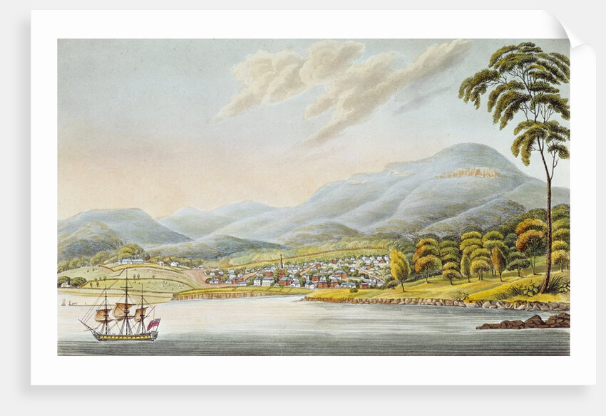 View of Hobart Town, 1824 by Joseph Lycett