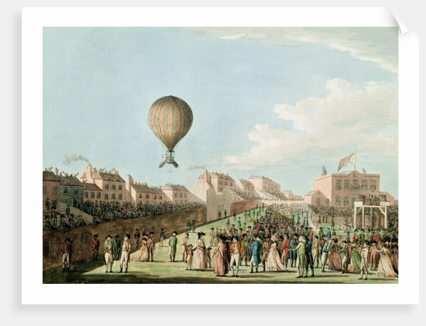 Vincent Lunardi's Aerial Ascent from the Artillery Ground, 15th September 1784 by English School