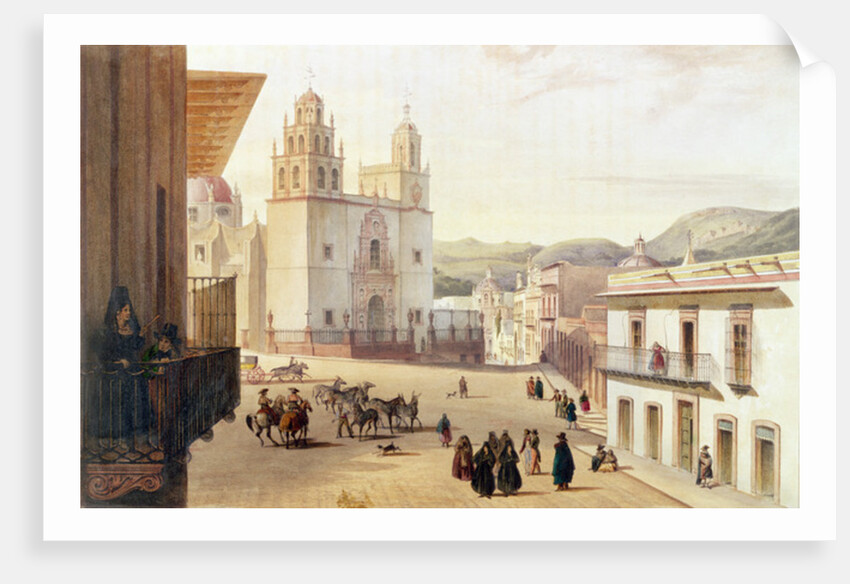 Plaza Mayor de Guonajuato by Carl Nebel