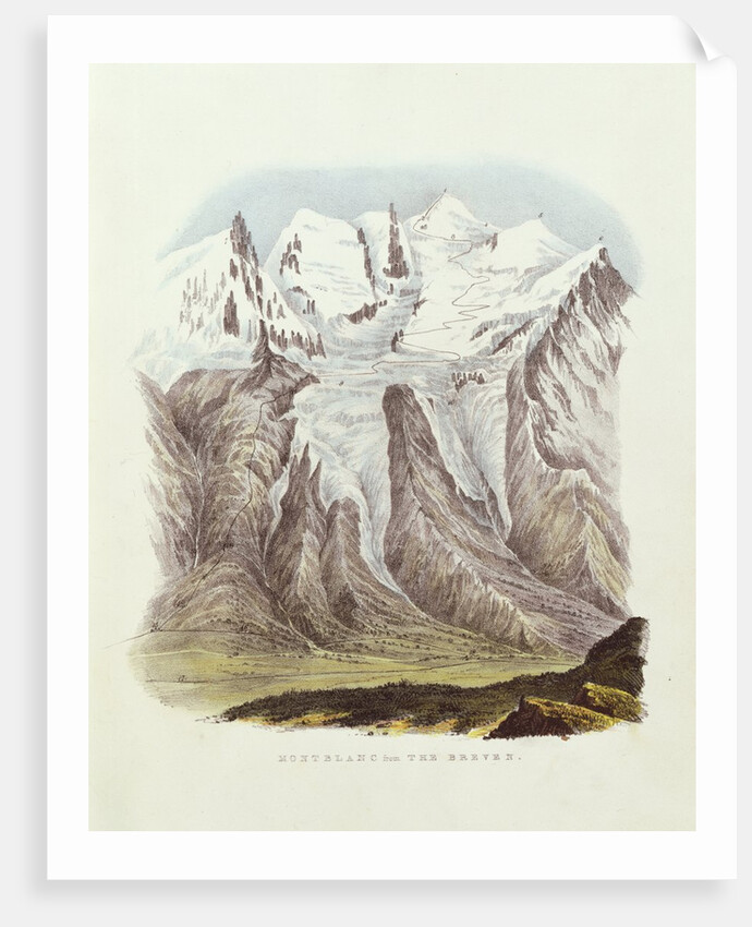 Mont Blanc from Brevin by School English