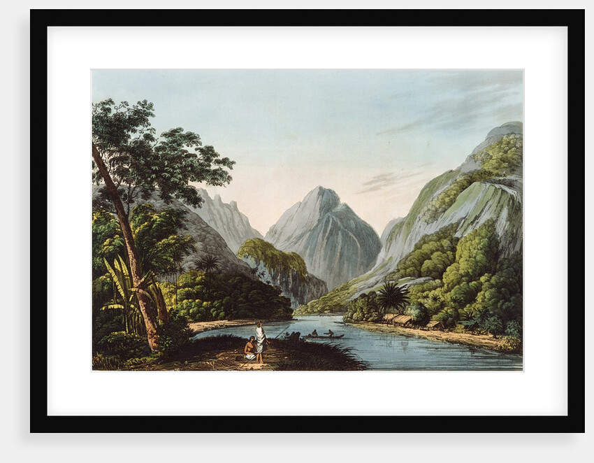 A View in Oheitepha Bay on the Island of Otaheite by John (after) Webber