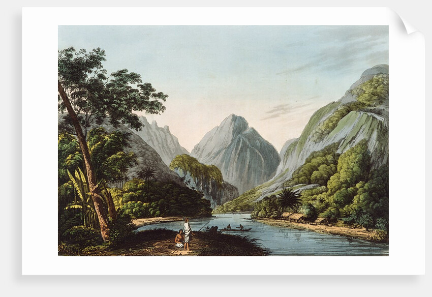 A View in Oheitepha Bay on the Island of Otaheite by John (after) Webber