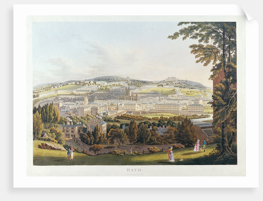 A View of Bath, 1817 by English School