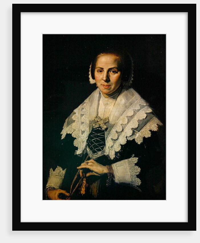 Portrait of a Woman with a Fan, 1640 by Frans Hals